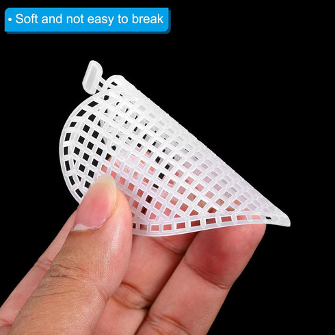 PATIKIL Plastic Mesh Canvas Sheets,10Pcs 2.96inch Cross Needlework Blank Yarn Crafting for Embroidery DIY Bookmarks Cup Mats, White, Heart Shape...