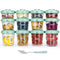 SUPERMAMA Plastic Baby Food Containers 12 Set(2/4/7oz),Stackable Baby Food Storage Containers with Lids,Baby Food Jars for Snack,Puree,Freezer Saf...