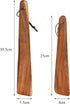 Tebery 4 Pack Small Wood Flipper Teak Wood Spatula Set for Cast Iron, 10 Inch 12 Inch Flat Wooden Turner Multipurpose Wood Cooking Utensil for Fli...