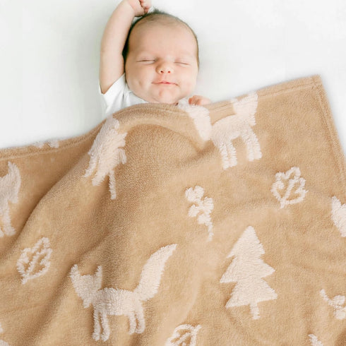 BORITAR Baby Blanket for Boys Girls 3D Fleece Fluffy Fuzzy Bed Blanket with Lovely Fox Animal Design for Toddler Infant, Newborn, Home Decor Blank...