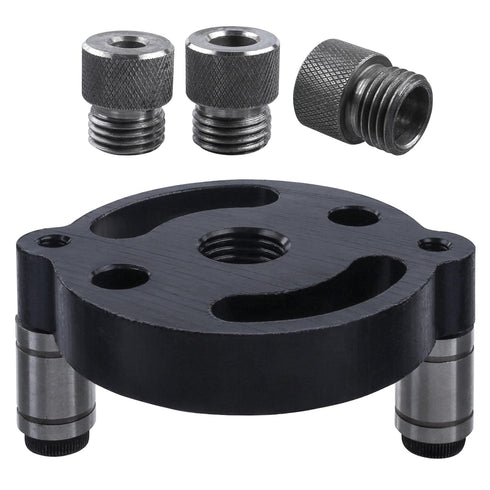 Yakamoz Self Centering Doweling Jig, Self Center Dowel Jig Handheld Drill Guide for Straight Holes Wood Panel Hole Puncher Locator Woodworking Joi...