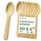 Palm Leaf Spoons 6 Inches (50 Count) | Bamboo Spoons like Natural Eco-friendly Compostable Disposable Cutlery Alternative to Plastic Spoons for We...