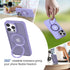 360° Rotatable Magnetic Ring Stand for iPhone 15 Pro Max Case Magsafe, Shockproof Protective Slim Translucent Back iPhone 15 Promax Case for Men W...