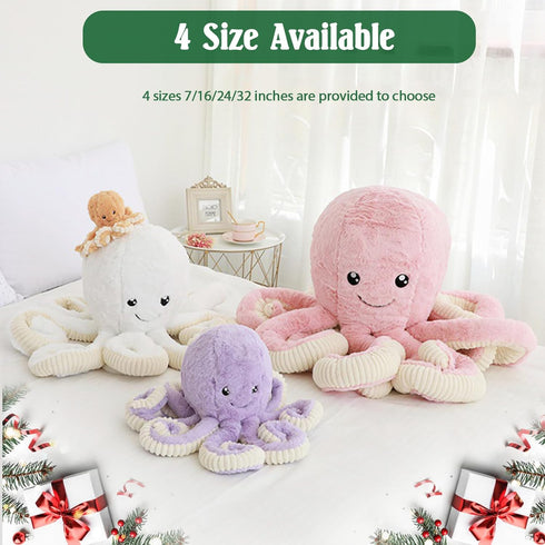 DENTRUN Octopus Stuffed Animals, Giant Octopus Plush Doll Play Toys for Kids Girls Boys Adults Birthday Xmas Halloween Present Stuffed Sea Animals...