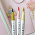 Primrosia 24 Pastel Dual Tip Markers, Fine Tip and Brush Pens. Perfect for art, illustration, drawing, calligraphy and bullet journals...