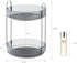360° Rotating Makeup Organizer, Bathroom Make Up Spinning Holder Rack, Large Capacity Cosmetics Storage Vanity Shelf Countertop, Fits Cosmetics, P...