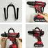 Pmsanzay Power Tool Organizer, 2 Pack Heavy Duty Drill Holder Wall Mount Hangers, Tool Holder and Storage Rack Utility Storage Shelves for Power T...