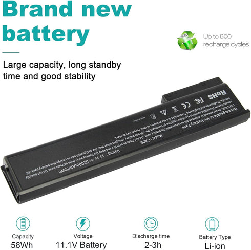 Fancy Buying New CA06 CA06XL Laptop Battery for HP ProBook 350 640 645 650 655 G0 G1 G2, fits Hp Spare 718677-141 718677-421 718678-421 718755-001...