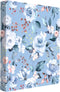 WAVEYU Cute 3 Ring Binder 1 Inch Ring with Letter Size Interior Pockets for School Office Supplies, Blue Flower...