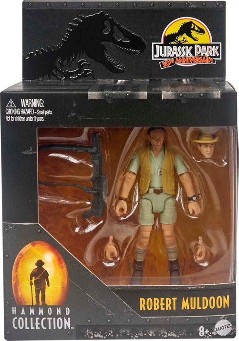 Mattel Jurassic World Mattel Jurassic Park Hammond Collection Human Action Figure, Robert Muldoon with Articulation, 3.75-in Tall...
