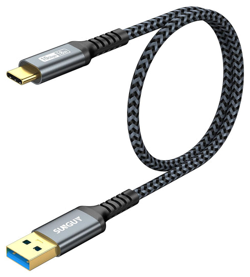 SUNGUY 10Gbps Android Auto USB C Cable, 1.5FT 3A USB 3.1 Gen 2 Fast Charge & Data Transfer USB C CarPlay Cable, Compatible with iPhone 15/15 Pro M...