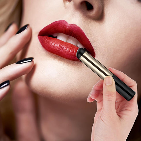 Silicone Lip Brush Concealer Applicator, 2 PCS Round Head Lip Makeup Brush with Cap Silicone Makeup Applicator for Lipstick, Lip Gloss, Lip Balm, ...