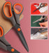 2 Pack 8" Titanium Non-Stick Scissors, All-Purpose Professional Stainless Steel Shears Comfort Soft Grip, Straight Office Craft Scissors for DIY S...
