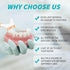 6 Pcs Denture Brush Set for False Teeth, Denture Toothbrushes with Double Sided Design, Denture Cleaning Brush with Multi-Layered Soft Bristles an...