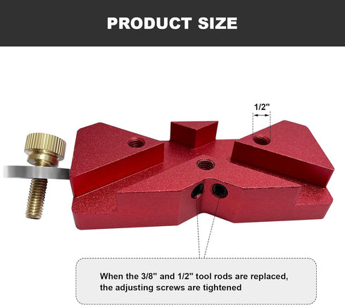 Lathe Tool Bit Grinding Jig, 60 Degree Grinding Jig for 3/8"to 3/4" Thread Cutting Bits...