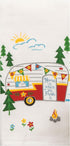 4 Piece Happy Camper Kitchen Towel Bundle - 1 Tea Towel, 1 Terry Towel and 2 Potholders...