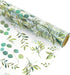 Whaline Eucalyptus Cellophane Wrap Roll Greenery Clear Wrapping Paper Green Leaves Plastic Gift Basket Wrap for Wedding Birthday Baby Shower Party...