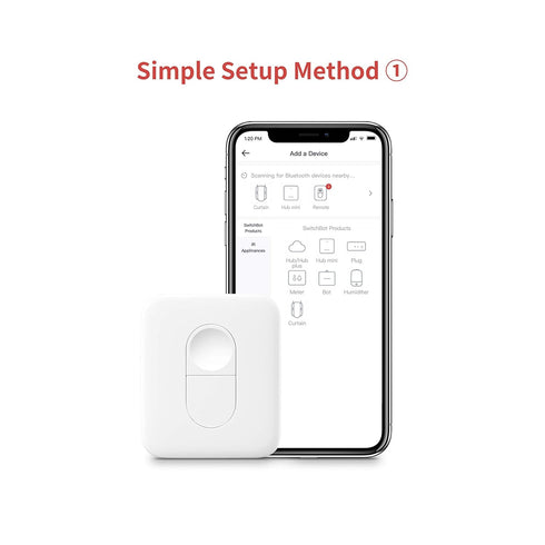 SwitchBot Remote One Touch Button - Compatible with SwitchBot Bot, Curtain Robot, Color Bulb, Plug Mini and Blind Tilt, Smart Home Easy to Control...