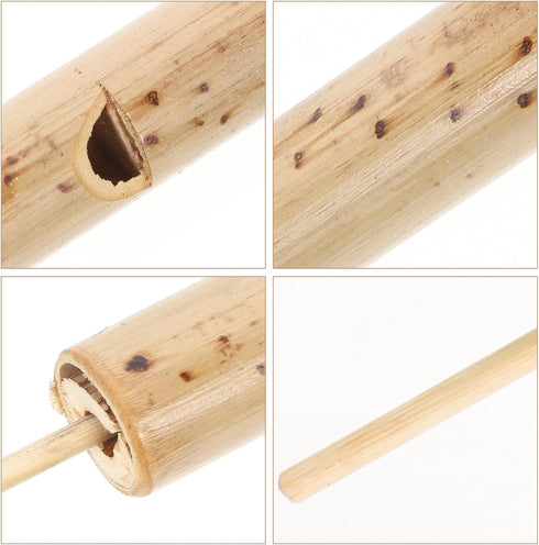 4Pcs Bamboo Slide Whistle Bird Whistle Kids Train Whistle Birdcall Flute Adults Playing Flute Birdcall Toys Musical Educational Toys Parent Child ...