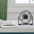 mollie 4-Inch Small USB Desk Fan for Home Office Bedroom Mini Personal Desktop Air Circulator Ultra Quiet Cooling Table Fan Adjustable Tilt Black...