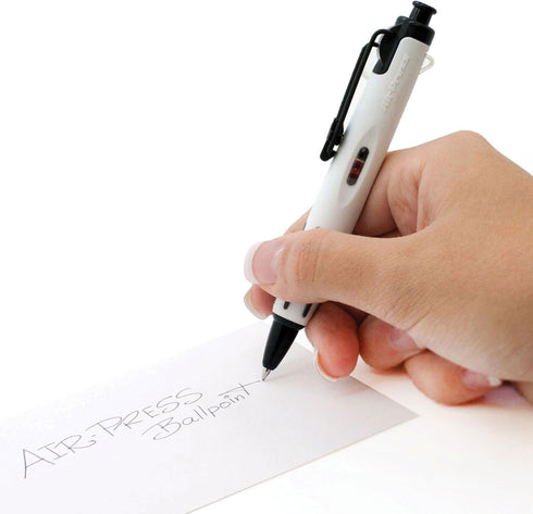 Tombow 56068 AirPress Ballpoint Pen, White, 1-Pack. Pressurized Pen Easily Writes Overhead and on Wet Paper...