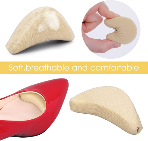 Sibba 8 Pieces Toe Filler Inserts Unisex Breathable Soft Big Toe Plug Forefoot Pad Shoe Filler for High Heel Foot Pain Relief for Women Girls...