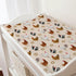 Farm Hens Roosters Changing Pad Covers Farmhouse Chicken Eggs Fitted Baby Changing Table Sheets for Boys Girls Watercolor Farm Birds Soft Breathab...