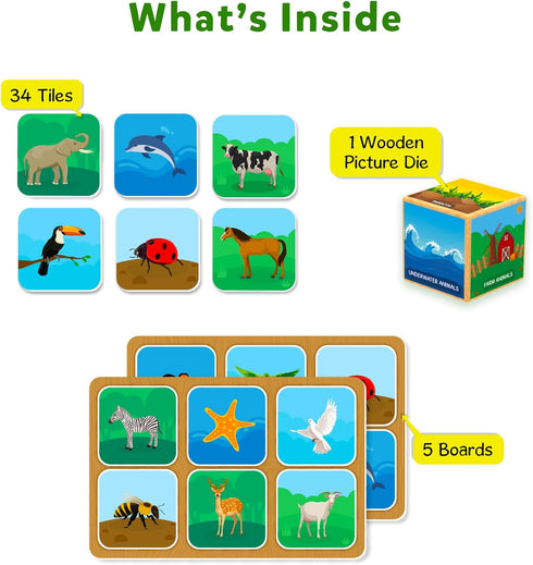 Skillmatics Board Game - Memory Match Animals, Fun & Fast Memory Game for Kids, Preschoolers, Toddlers, Gifts for Boys & Girls Ages 3, 4, 5, 6, 7...