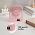 Desk Fan Battery Operated, USB Rechargeable Fan, 2400 mAh 180° Quiet Personal Fan With Power Display, 100 Speeds Adjustable Table Fan for Desktop,...