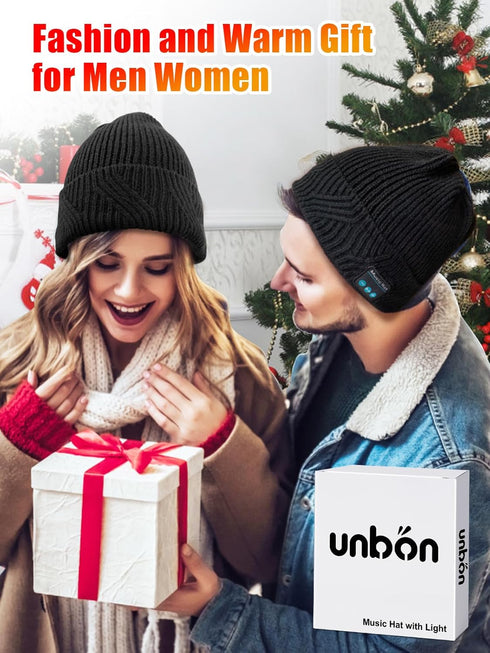 Bluetooth Beanie with Light, Mens Valentines Gifts, Valentines Day Gifts for Him Boyfriend Husband, Gifts for Men...