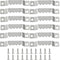 50 Pcs Small Sawtooth Picture Hangers with 100 Screws, Metal Photo Frame Hangers for Picture Frame Painting Clock Artwork Home Decoration, Silver...