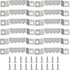 50 Pcs Small Sawtooth Picture Hangers with 100 Screws, Metal Photo Frame Hangers for Picture Frame Painting Clock Artwork Home Decoration, Silver...