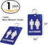 Lucky Line - Unisex Restroom Pass Key Tag, Plastic with Split Key Ring Keychain Identifier for Restaurant, Office, Gas Station, 1 Per Pack (53201)...