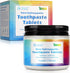 70 Toothpaste Tabs, Flouride Free Toothpaste Tablets, Nano Hydroxyapatite, Sensitive Toothpaste Tablets, Peppermint Flavored Strengthen Teeth, Eco...