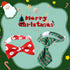 Pet Christmas Bow Tie Necktie, 2pcs Xmas Scarf Collar Bow Tie for Cats and Dogs, Adjustable Pet Towel Bibs, Cat Bow Ties for Dressing Christmas Pa...