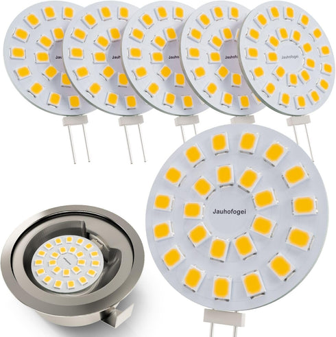 G4 LED Bulb Warm White 3000K 2W - 20 Watt Halogen JC Bulb Replacement G4 Bi Pin Bulb - LED Appliance Bulb Range Hood 20W 12V G4 Base T3 - 12 Volt ...