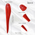 3 Pcs Point Turner Creases Sewing Tool Plastic Sewing Mark Turner Sewing Tool Point Tuner Seam Creaser Seam Presser Tool for Sewing Quilting(Red, ...