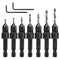 9pcs Countersink Drill Bit Set, Counter Sink Drill Bit for Wood with Wrenches Woodworking Countersink Bit for #4#6#8#10#12#14#16 Screws in Hard Wo...