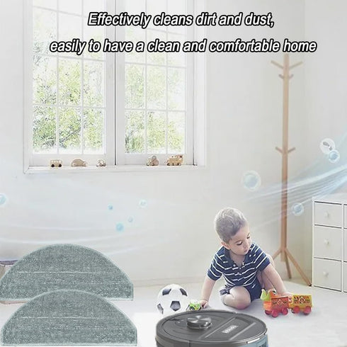 6 Pcs Mop Pads Accessories for Lubluelu L20 Robotic Robot Vacuum Cleaner, Washable and Reusable Microfiber Mop Pads Replacement Part...
