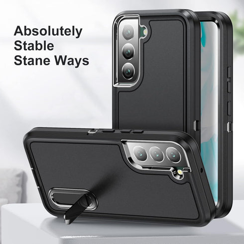 BaHaHoues for Samsung Galaxy S22 Case for Samsung S22 Phone Case with Built in Kickstand, Shockproof/Dustproof/Drop Proof Military Grade Protectiv...