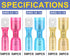 haisstronica 260PCS Heat Shrink Spade Connectors-Electrical Wire Connectors-Quick Disconnect Connectors -Female and Male Spade terminlas for Water...