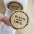 Baked with Love Stickers,Homemade/Handmade with Love Baking Labels for Bakeries,Weddings,Baby Showers (Brown, 1.5)...