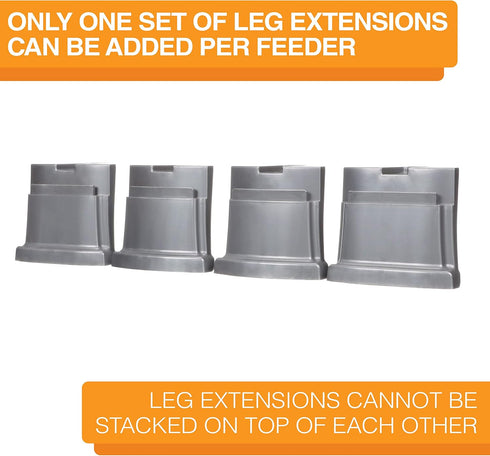 Neater Feeder Deluxe Leg Extensions - 4 Pack - Medium Size (Does NOT FIT Neater Feeder Express Model ONLY FITS Neater Feeder Deluxe Medium Model),...