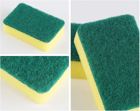24 Pack Sponge Individually Wrapped, Bulk Kitchen Dishwashing Sponge, Non Scratch Scouring Pad, Odor-Free Scrubbers for Cleaning Sponge Wipes for ...