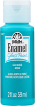 FolkArt Enamel Glass & Ceramic Paint in Assorted Colors (2 oz), 4140, Aqua...