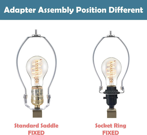 Aspen Creative 20003-12, 9" Lamp Harp with Saddle in Polished Brass Finish, 2 Pack...