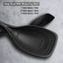 Large Silicone Cooking Spoon, Non-Stick Solid Spoon set with Deep Bolw and Measurement Mark for Mixing, Serving, Draining, Scooping, Scraping, Hea...
