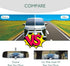 Rear View Mirror, Universal Interior Clip-on Wide Angle Mirror,Flat HD Rearview Mirror, Anti Glare, Clear Tint, Accessories for Car SUV Trucks Veh...