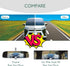 Rear View Mirror, Universal Interior Clip-on Wide Angle Mirror, Panoramic Flat HD Rearview Mirror, Anti Glare, Clear Tint, Accessories for Car SUV...