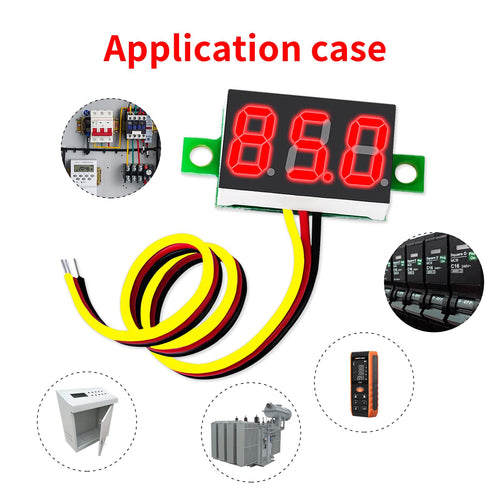 8Pcs Red 0.36 Inch DC LED Voltage Display Voltmeter Digital DC Meter Head Variable Power Display Digital Display Module...